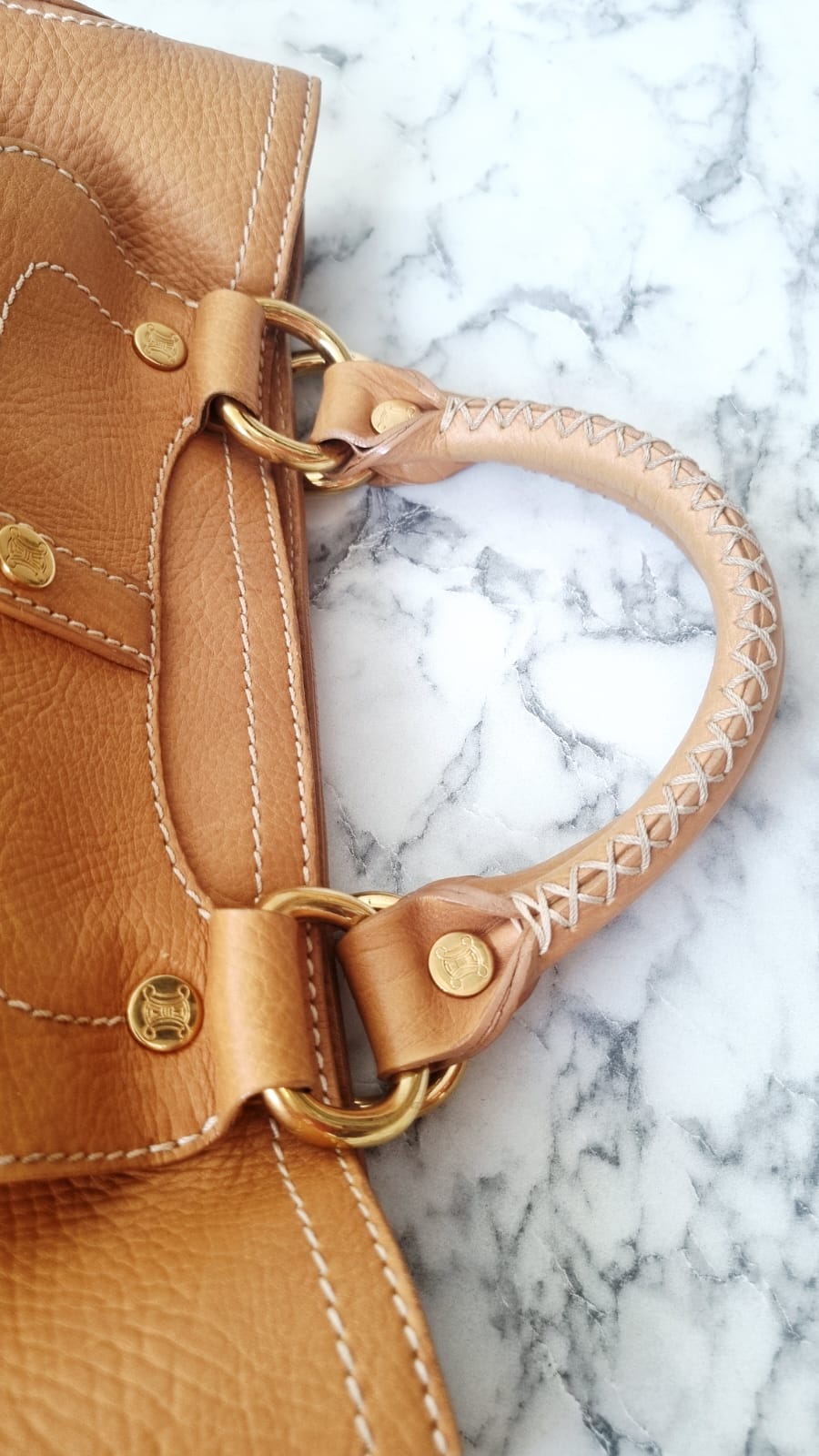 Sac Boogie PM Cuir Grainé Marron Clair