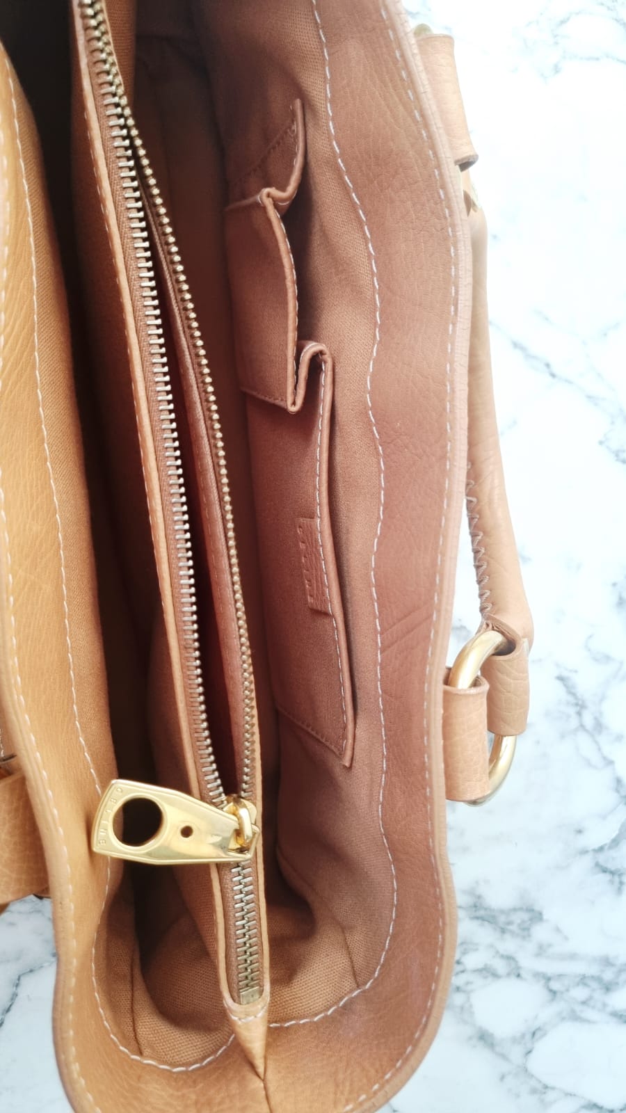 Sac Boogie PM Cuir Grainé Marron Clair