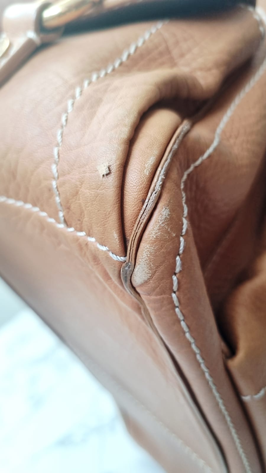 Sac Boogie PM Cuir Grainé Marron Clair