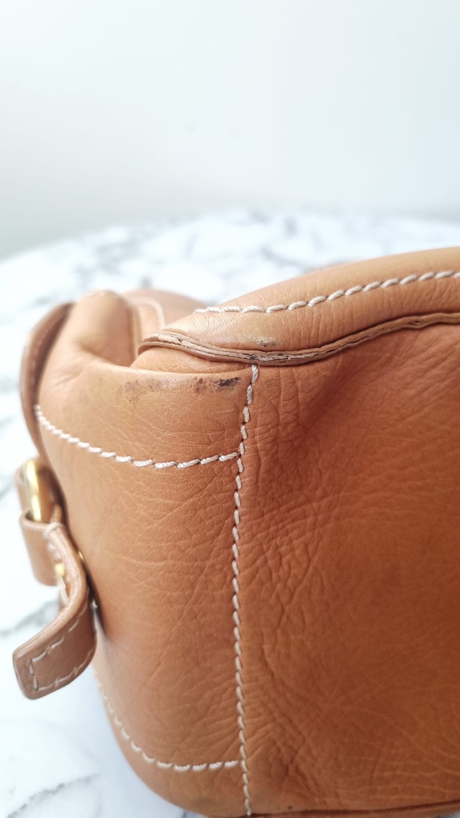 Sac Boogie PM Cuir Grainé Marron Clair