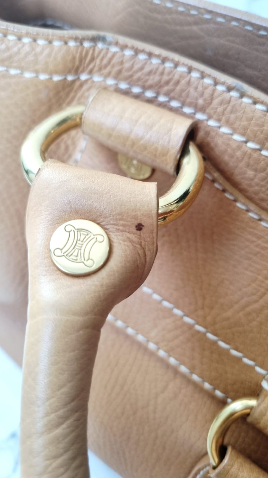 Sac Boogie PM Cuir Grainé Marron Clair