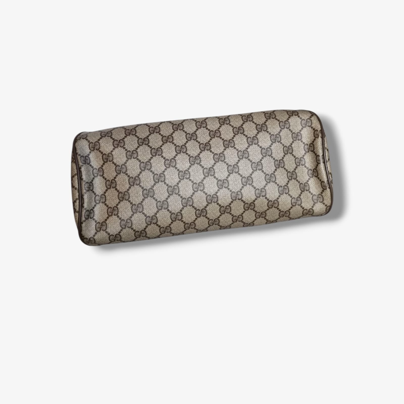 Sac Gucci vintage en toile GG Canvas et cuir marron