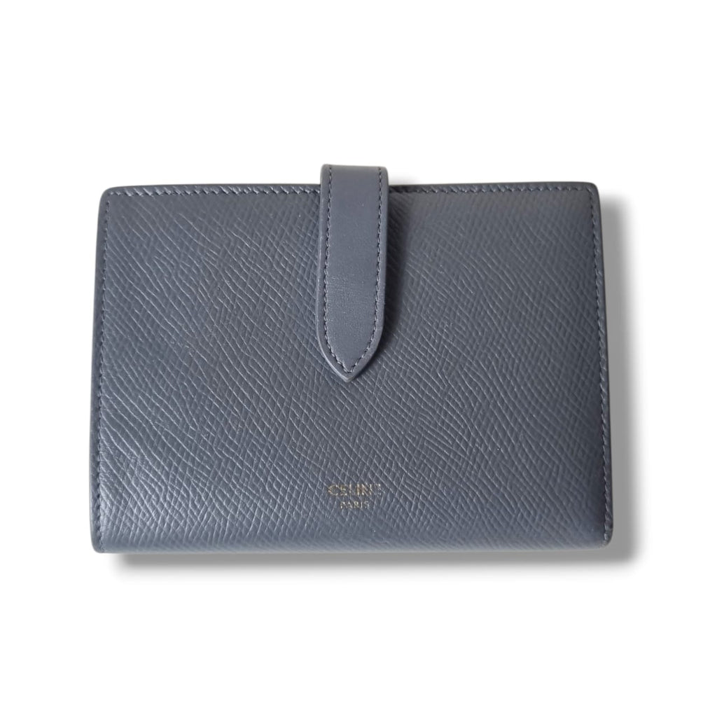 portefeuille Céline gris cuir