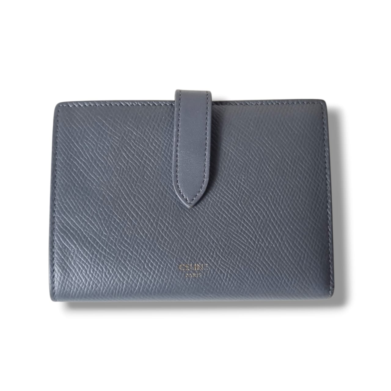 portefeuille Céline gris cuir