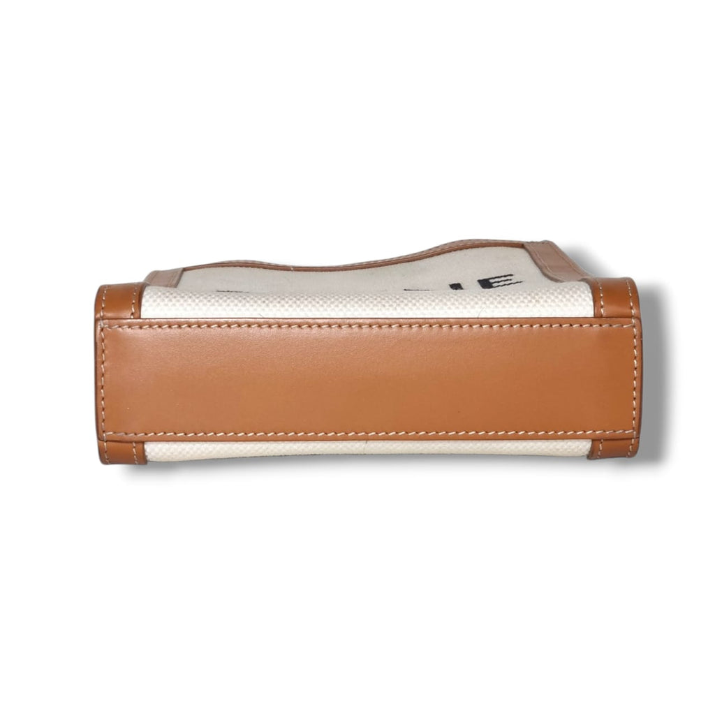 sac Céline cabas vertical mini toile écrue