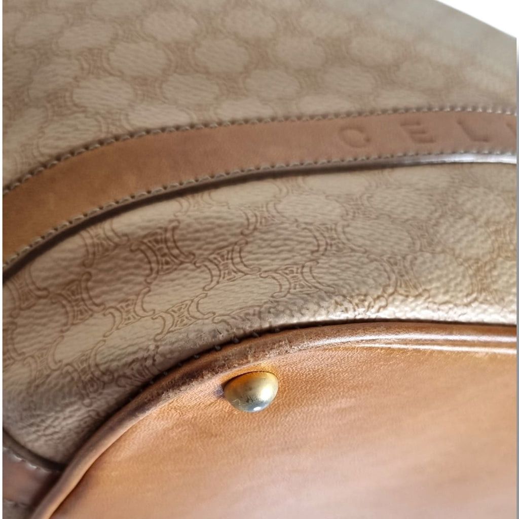 sac celine macadam vintage beige