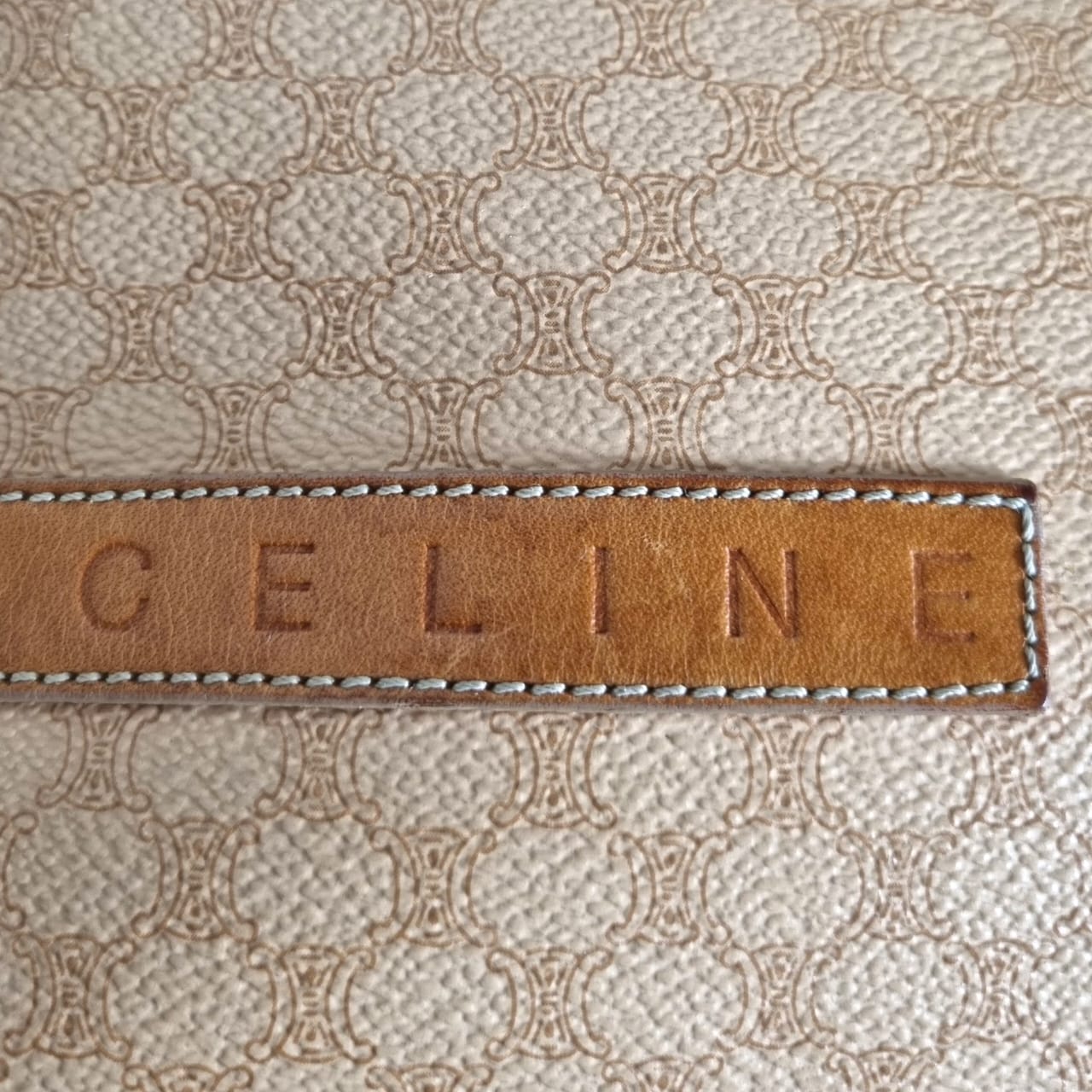 sac celine macadam vintage beige