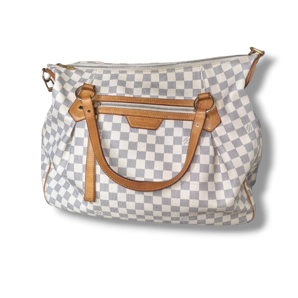 sac louis vuitton evora damier azur bandouliere cuir naturel