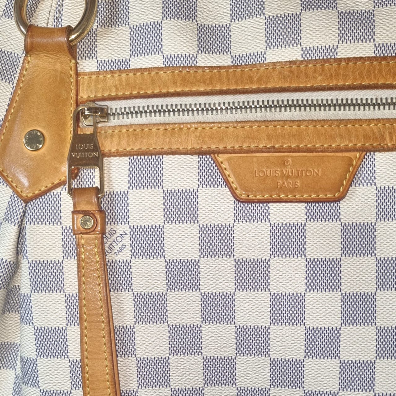 sac louis vuitton evora damier azur bandouliere cuir naturel