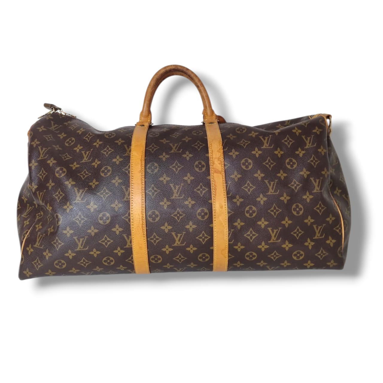 Louis Vuitton Keepall 55 Bandoulière Monogram cadenas clés