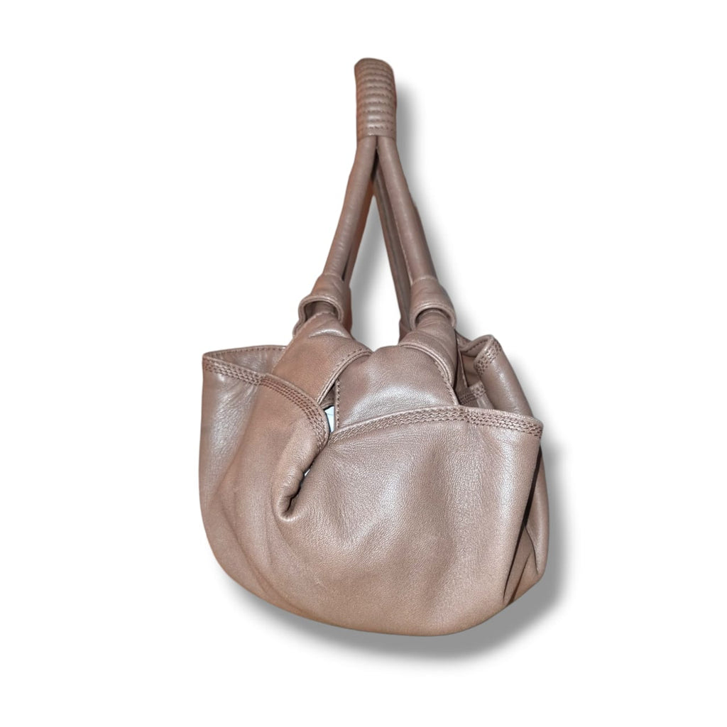 sac loewe cuir taupe anagram vintage
