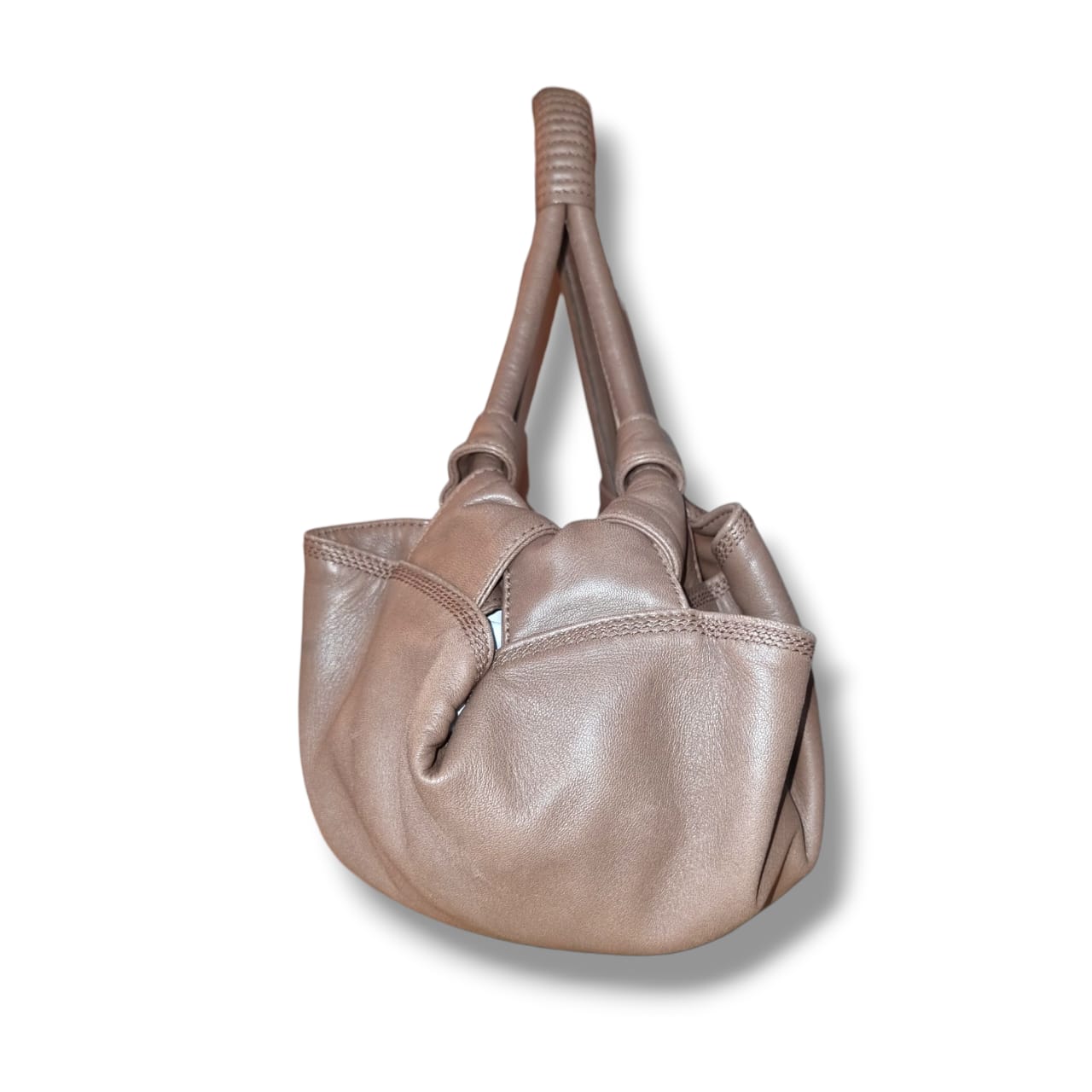 sac loewe cuir taupe anagram vintage