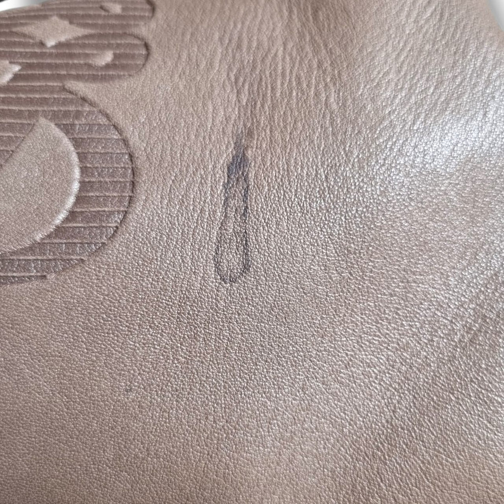 sac loewe cuir taupe anagram vintage