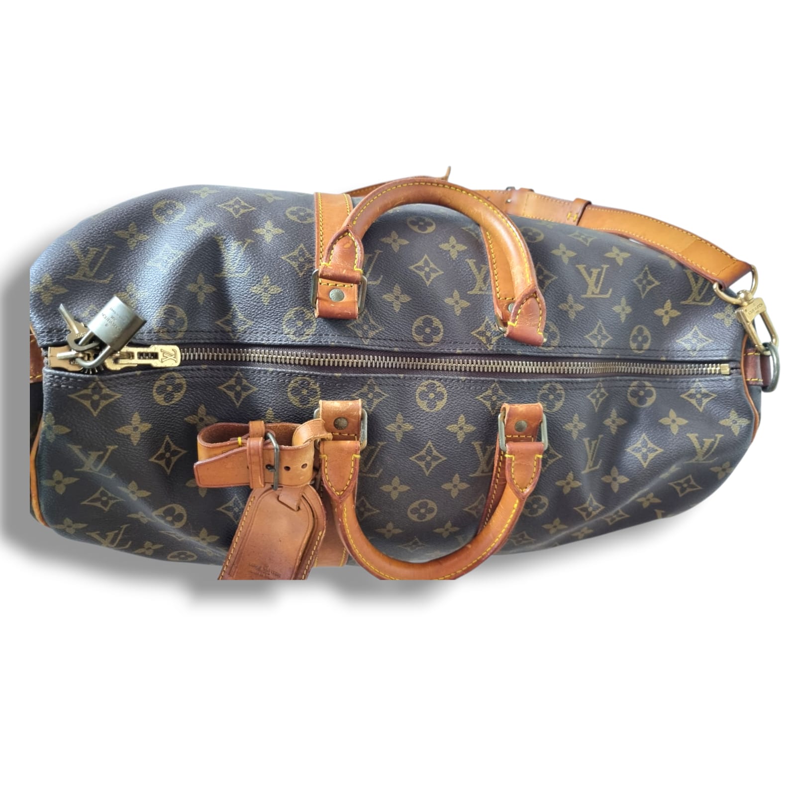 Sac Louis Vuitton Keepall 45 monogram toile marron