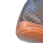 Sac seau Céline Macadam vintage en toile marron monogrammée