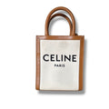 sac Céline cabas vertical mini toile écrue